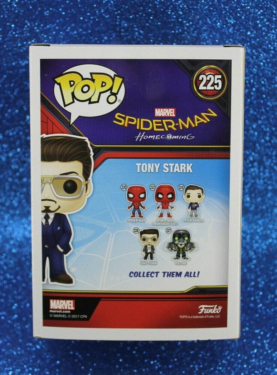 Funko Pop Marvel Spider-Man Homecoming Tony Stark Figura De Ação com o