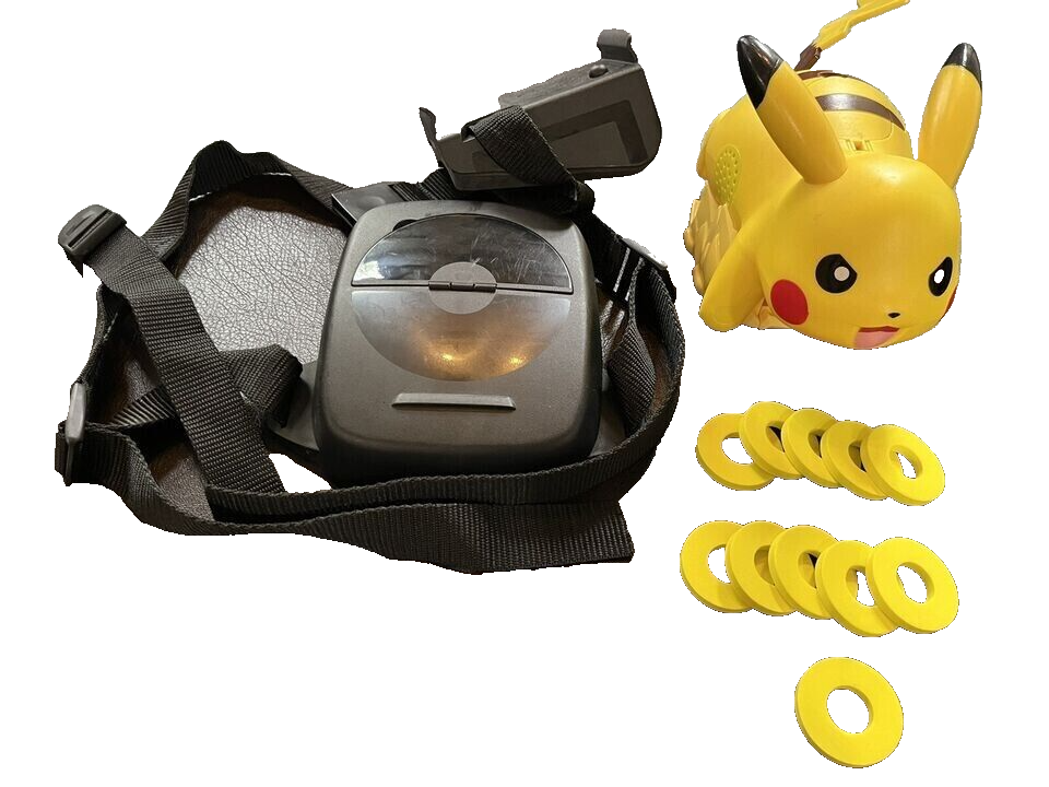 Pokemon Battle Ready Pikachu + 12 Foam Disc Shooter w/ Arm Band