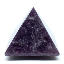 53mm Purple Lepidolite Pyramid Sparkling Natural Flower Sugilite Mineral Brazil