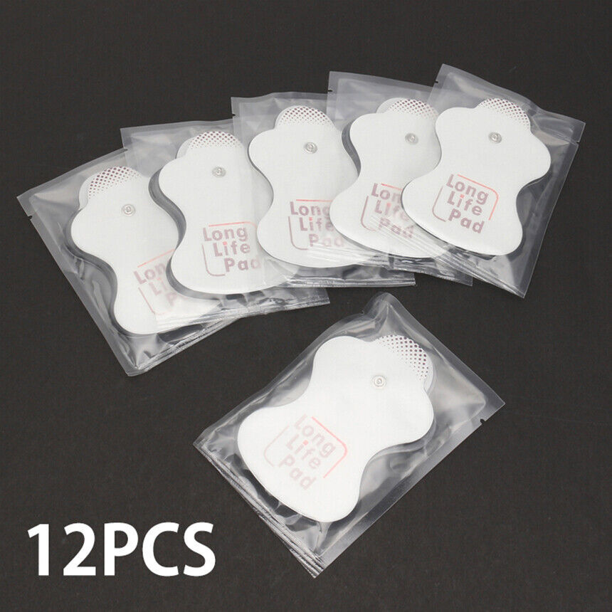 12Pcs Electrode Replacement Pads for Omron Massagers Elepuls Long Life Pad