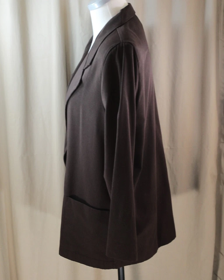 Maggie Lawrence中号棕色无衬里西装外套 — 第 2/4 张图片