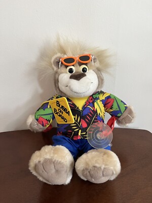 Mattel 1998 Bubba On Board 12  Talking Plush Hawaiian Bear Clings To Car TESTED