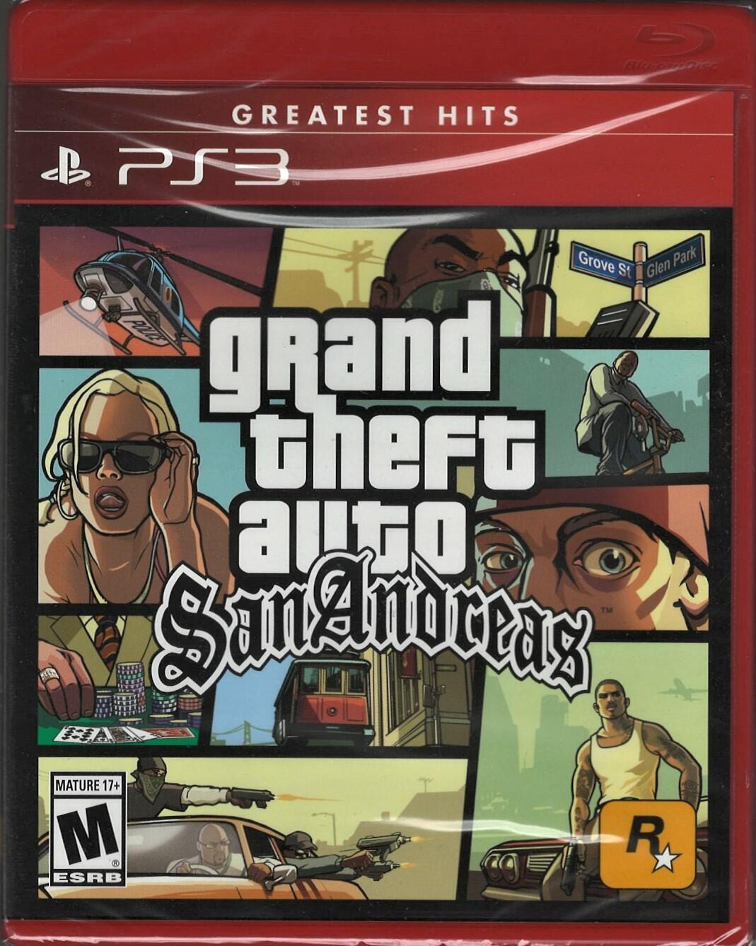 Grand Theft Auto: San Andreas - PlayStation 3 PS3 **NEW FACTORY SEALED***  710425476938