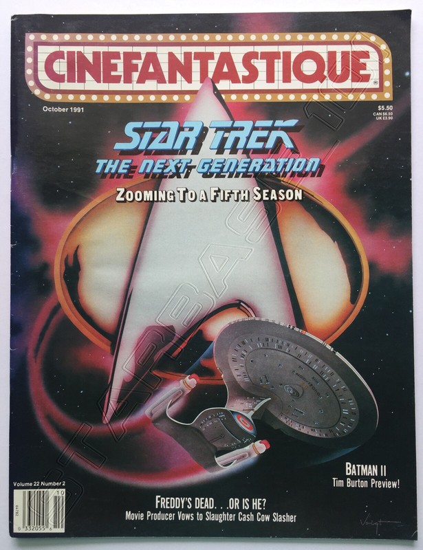 Cinefantastique Magazine October 1991 Star Trek Next Generation