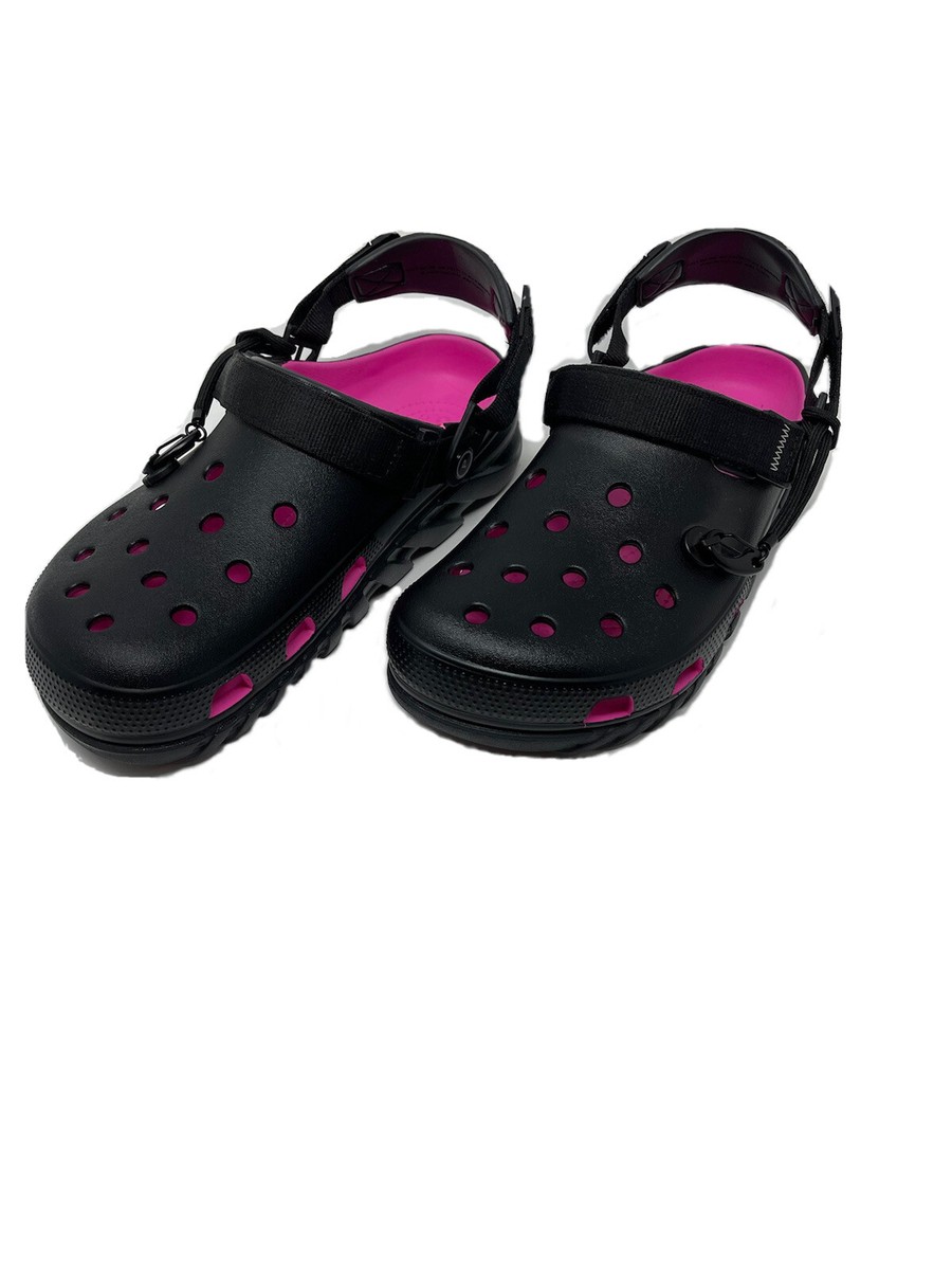 Crocs Post Malone x Duet Max II Clog Men's 10 Black/Pink NEW