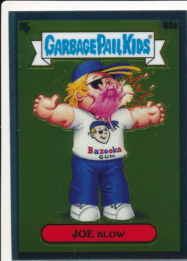JOE Blow #84a 2020 Garbage Pail Kids Chrome trading card — raw and PSA graded price guide