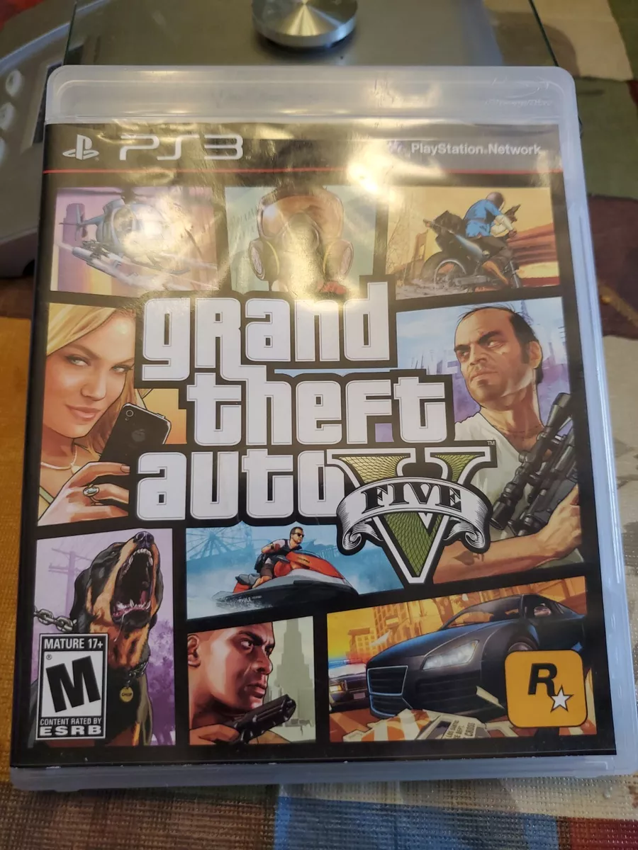 Grand Theft Auto V (PlayStation 3, 2013) PS3 - CIB W/ Map