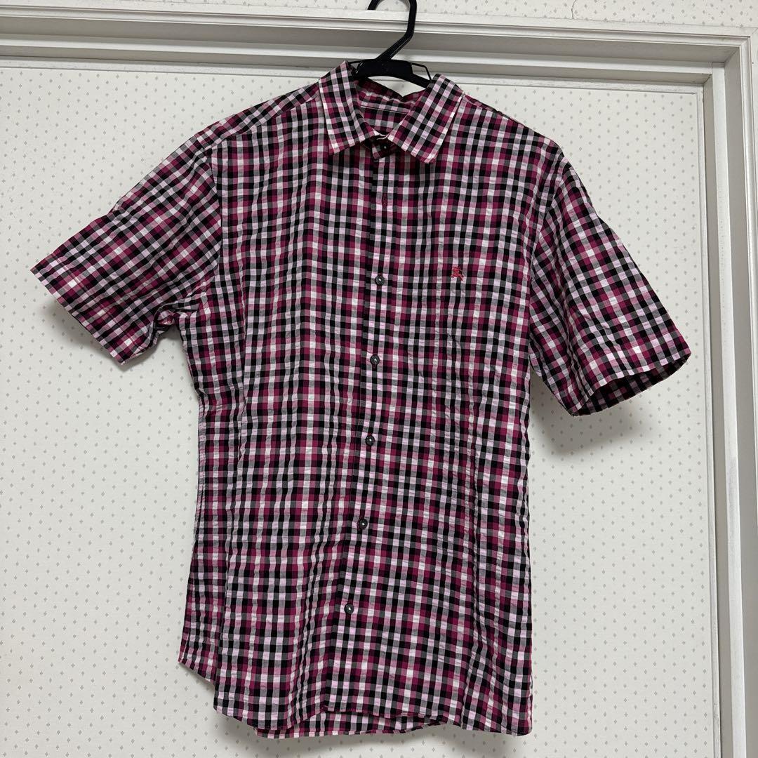 Burberry BLACK LABEL Short-Sleeved Shirt Men's Fashion from Japan