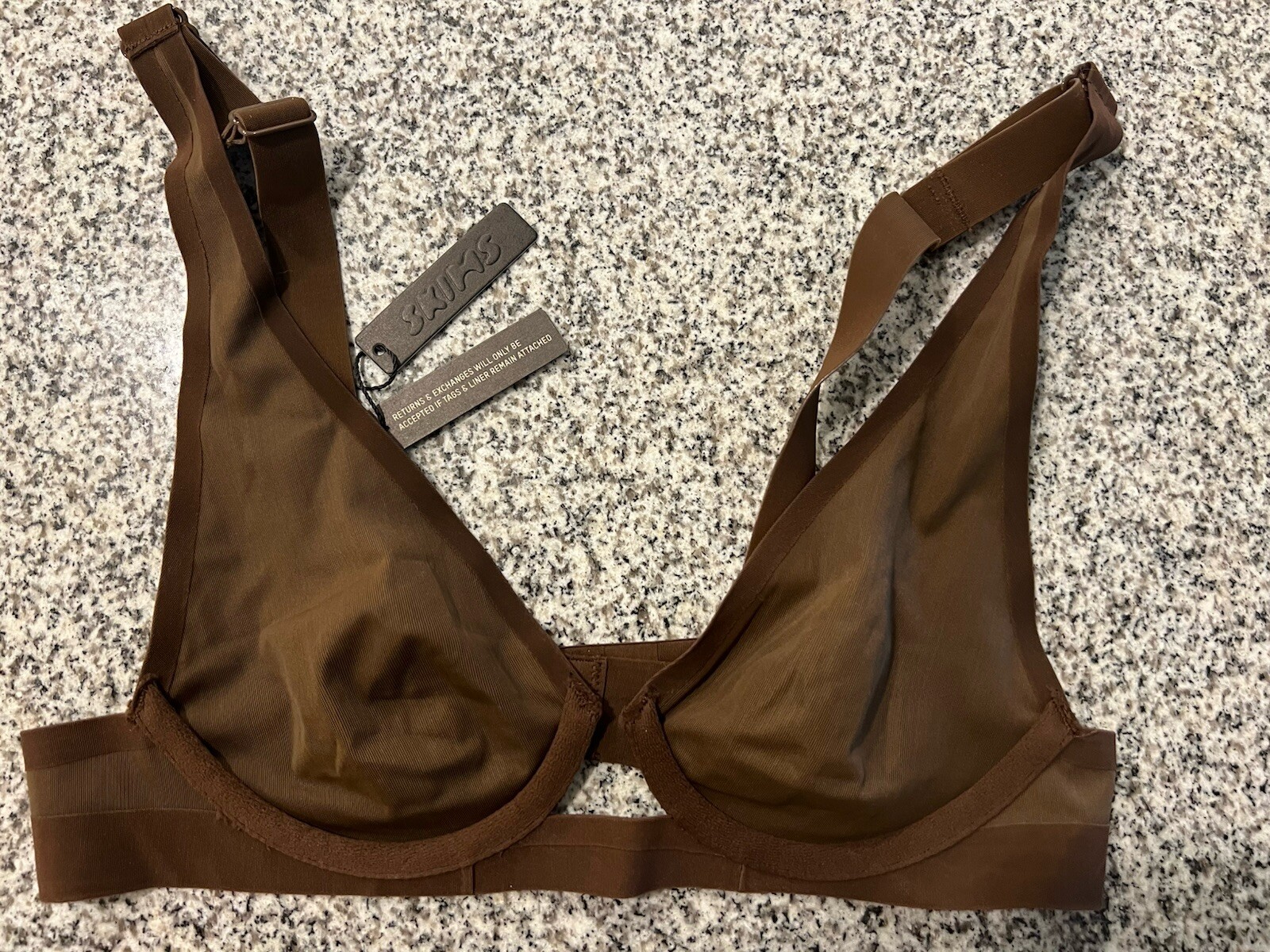 skims bralette Underwire Bra 32a New Chocolate Brown-image