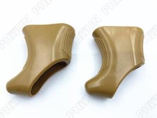 2Pcs Brown PVC Shield Brake Lever Hoods Fit For Campagnolo Nuovo / Super Record