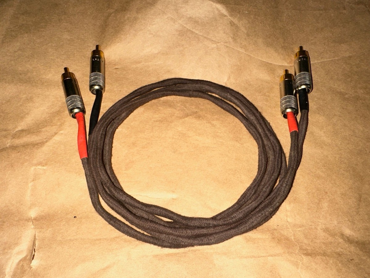 rcaケーブル ビンテージ　Western Electric Belden RCA Interconnect signal cable (Western Electric cloth shield