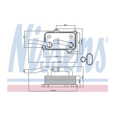 Nissens 90599 Oil Cooler for sale online | eBay