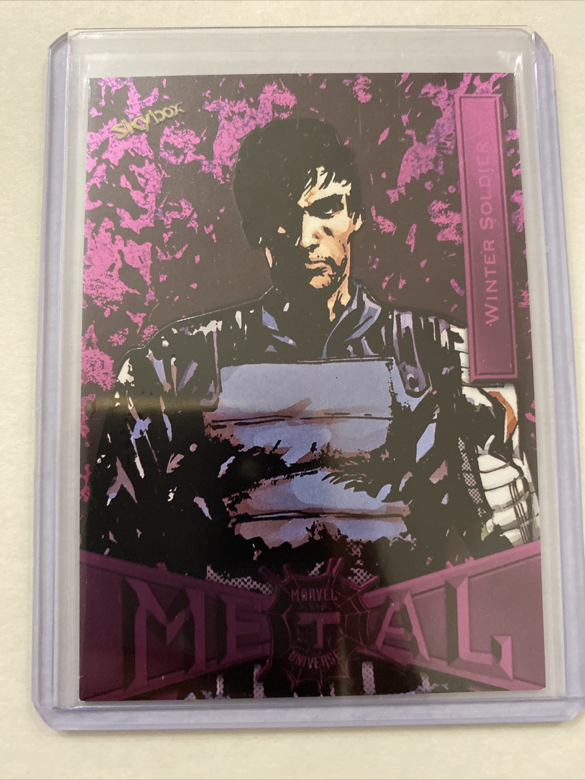 2021 Marvel Metal Universe Spider-Man Light Pink FX Winter Soldier #99 56/75