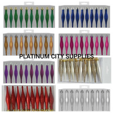 10 DROPLET BAUBLES CHRISTMAS TREE DECORATIONS DECORATION GLITTER ICICLES BAUBLE