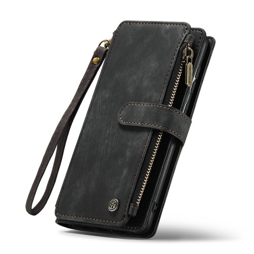 For Samsung Galaxy S24 FE Zipper PU Leather Card Holder Wallet Flip Phone Case - 第 27/48 張圖片