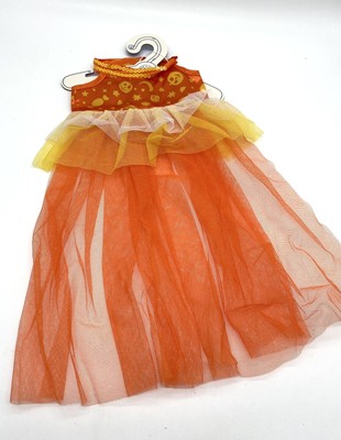Build A Bear 2020  Candy Corn Halloween Dress New w Tags NWT Fits Pumpkin Kitty