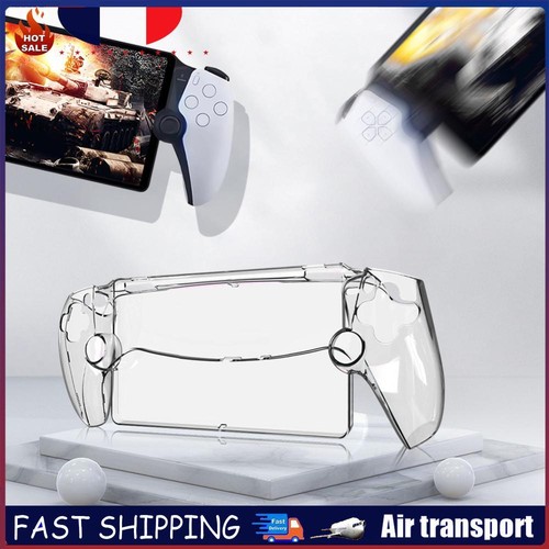 # Étui de protection transparent antichoc PC lavable pour portail PS5 (ivoire)