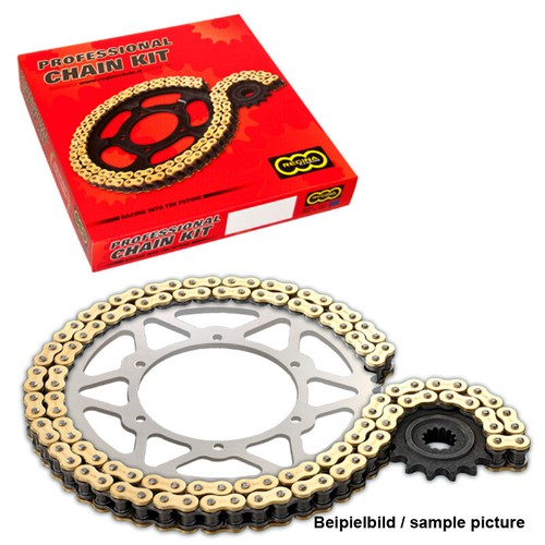 Juego De Cadena Para Husqvarna FE 250 Con Cadena Regina ZRTO Z-Ring En Oro - Imagen 2 de 8