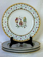 Coventry Penelopes Garden Plates Set Of 4 8 Inch Salad Side Plates