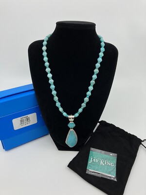 Jay King Minenfund Amazonit und Türkis Anhänger & 18'' Perlenkette 597665