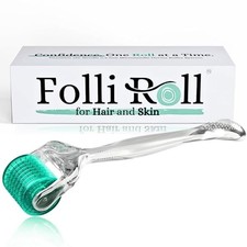 FolliRoll Derma Roller for HAIR, BODY and SKIN - for Face and Scalp Derma Stamp,