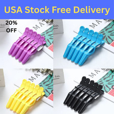 5PCS Alligator Hair Clip Hairdressing Clamps Plastic Hair Claw Hairpins Barber