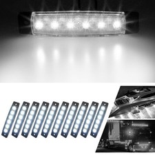 Smoked White Underbody LED Strip Rock Light 12V 10X for Jeep Truck ATV Underglow