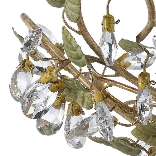 Crystorama Josie 20 1/2" Wide Floral Crystal Ceiling Light - Picture 5 of 8