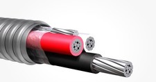 100   2/3 Type MC Aluminum Conductor Metal Clad Cable 600V.  FREE Shipping  