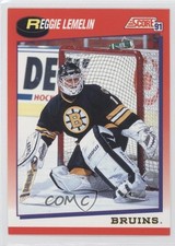 1991-92 Score Canadian Bilingual Reggie Lemelin #127 0a4