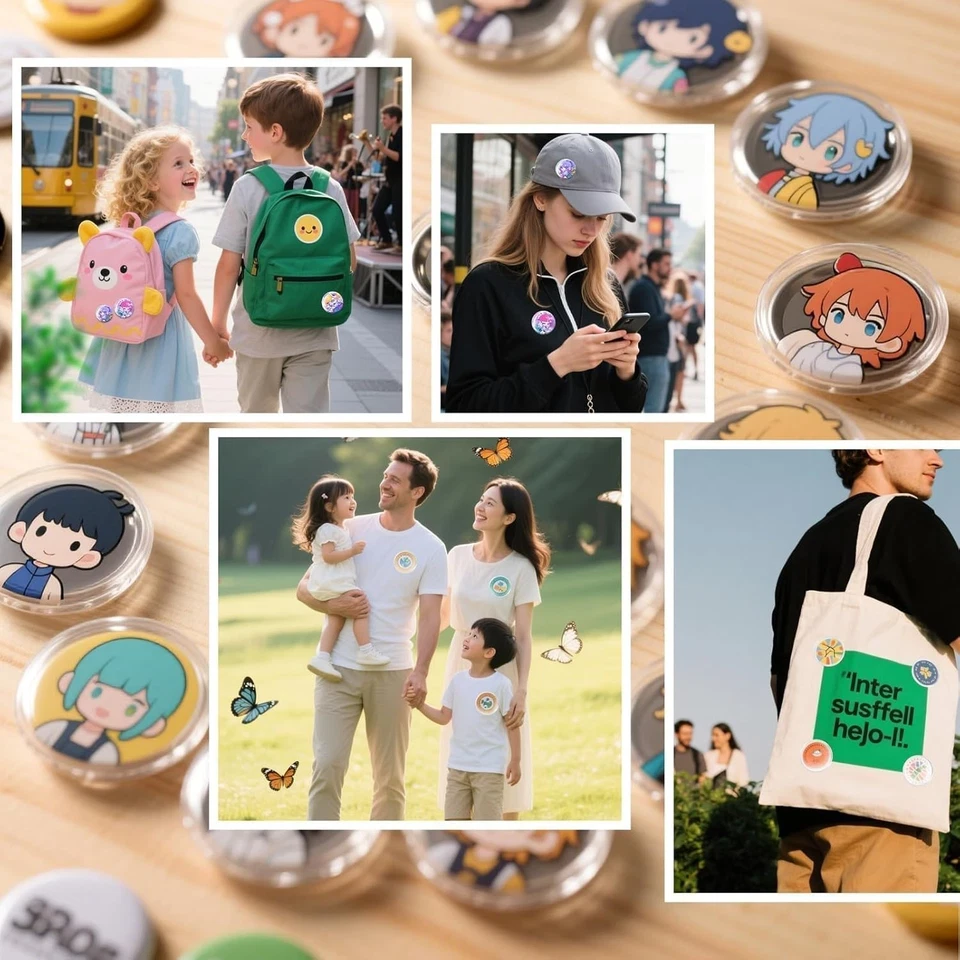 30 Stück Buttons Selber Machen 37mm 44mm 58mm Buttons Anstecker - Bild 4 von 4