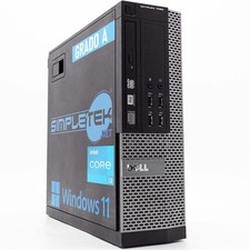 COMPUTER DESKTOP DELL OPTIPLEX 7020 WINDOWS 11 PRO I3 8GB RAM 240GB SSD DVD-ROM