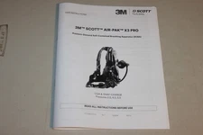 3M Scott Air-Pak X3 Pro Instruction Manual, SCBA Manual, User Instructions