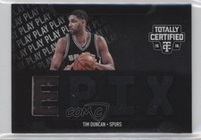 2015-16 Panini Totally Certified EPIX Play Memorabilia 24/99 Tim Duncan HOF 0qr0