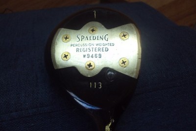 Spalding Percussion Weighted Registered 113 driver Dynamic stiff steel 42.75''.