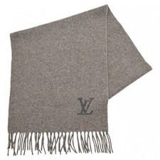 Silenziatore originale LOUIS VUITTON logo Echarpe Geram cashmere grigio lv8718cc