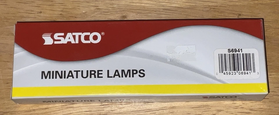 10 Satco S6941 908 6V 9W W2.1X9.5D T5 C2R Mini Wedge Miniature Lamps Wedge Base - Image 2 of 4