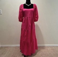 NWT Small MINK PINK YASAMIN TIEREDMIDI DRESS