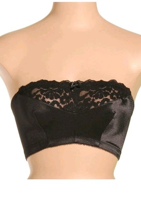 #ad Glamorise Women#x27;s Comfort Wirefree Strapless Bra BLACK #1800 US 36 B C D $6.99