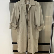 Vintage London Towne Beige Trench Woman's Coat Petite 10