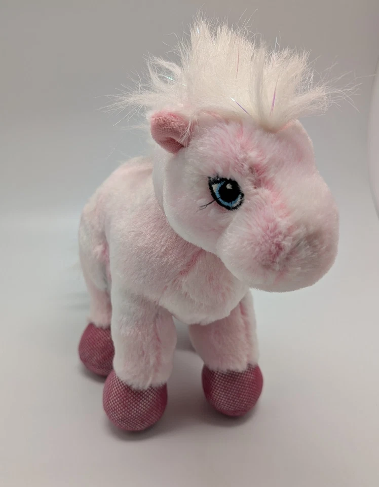 GANZ Webkinz Pink Iridescent Pegasus (flaw) HM068 & Pink Pony HM117 - NO CODES - Image 2 of 4