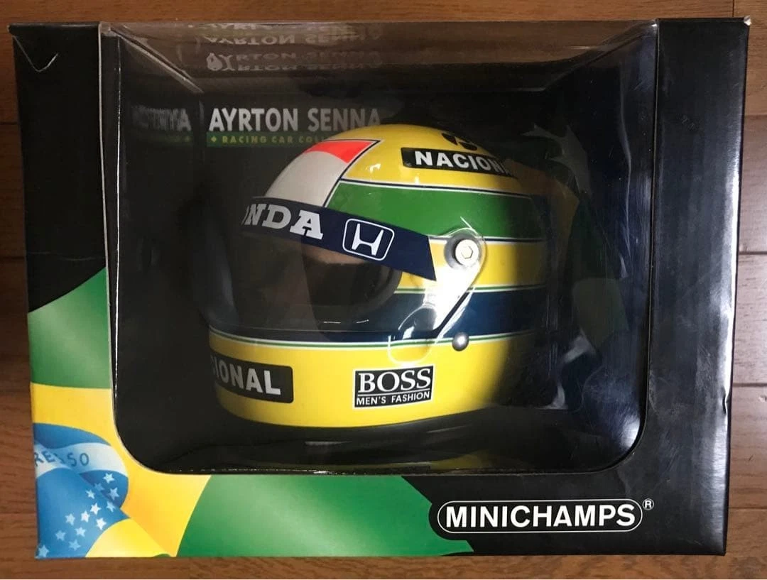 Casque Ayrton Senna 1994 Minichamps 1/8 - Dernière Course - Échelle 1:8