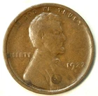 1922 weak D Variety Lincoln cent- Choice Fine - SMH 1209