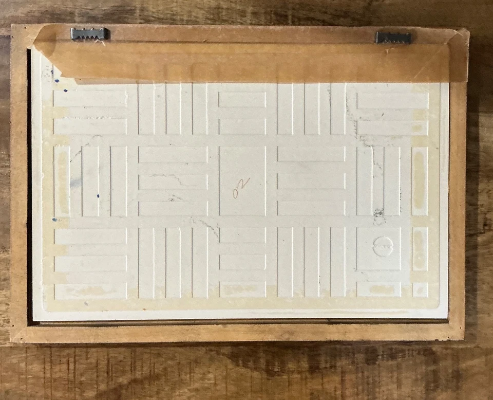 Ceramic Tile Floral Decorative Art Vintage 2002 13 inches framed. - Image 3 of 3