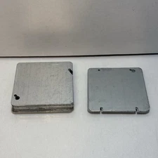 4-11/16 flat blank steel cover, 11B mixed, Electrical Box Cover - Qty 17