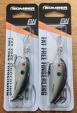 Lot Of 2. BOMBER FAT FREE SHAD FINGERLING. Tenn. Shad.  3/8OZ, 8-10ft.