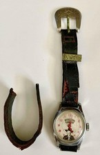 Vintage 1950s HOPALONG CASSIDY Engraved Signature Wristwatch Parts or Repair