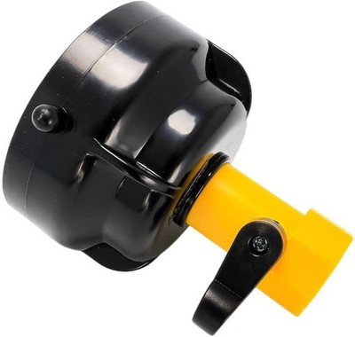 Camco RV Sewer Hose Rinse Cap | Features a Convenient Shut-Off Valve for Water F
