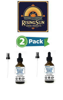 NASCENT IODINE*1000mcg iodine a serving*2400 servings*Organic*Non GMO*(2-bottle)