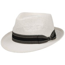 LIPODO Montreal Trilby Strohhut Sommerhut Sonnenhut Strohtrilby Strandhut